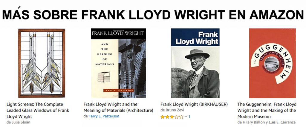 Más sobre el arquitecto Frank Lloyd Wright en Amazon