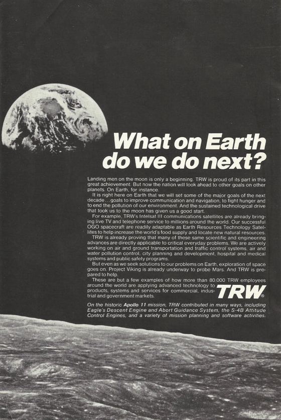 Anuncio de la compañía TRW