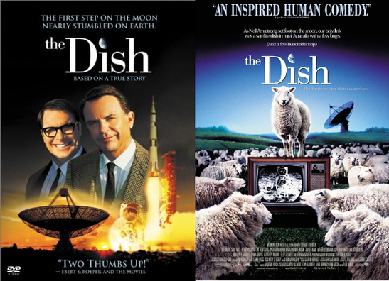 Distintos pósters para promocionar la película "The Dish".