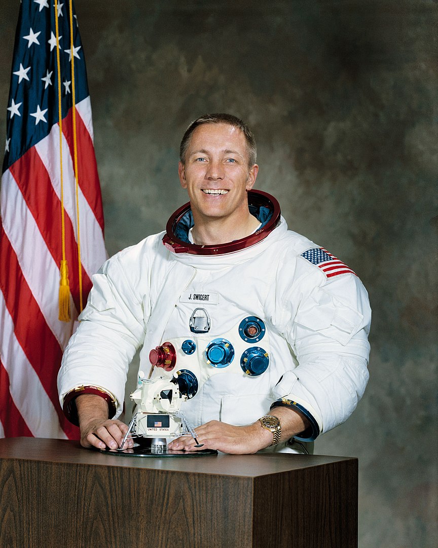 Jack Swigert, piloto del módulo de mando del Apolo 13 (NASA)